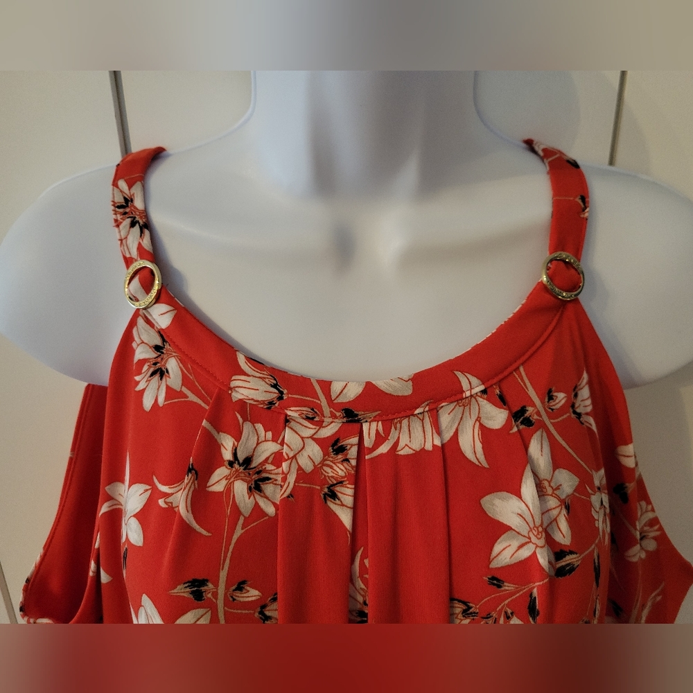 Calvin Klein Red Tank Top (Halter Style)